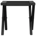 Pieds de table basse cadre en X 40x40x33 cm acier