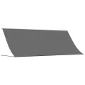Auvent rétractable anthracite 400x150 m tissu et acier