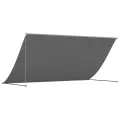 Auvent rétractable anthracite 300x150 m tissu et acier