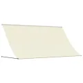 Auvent rétractable crème 300x150 m tissu et acier