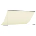 Auvent rétractable crème 300x150 m tissu et acier