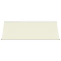 Auvent rétractable crème 400x150 m tissu et acier