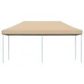Tente de réception pliable escamotable beige 580x292x315 cm