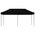Tente de réception pliable escamotable noir 580x292x315 cm