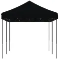 Tente de réception pliable escamotable noir 580x292x315 cm