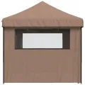Tente de réception pliable escamotable avec 4 parois latérales