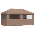 Tente de réception pliable escamotable avec 4 parois latérales