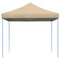 Tente de réception pliable escamotable beige 292x292x315 cm