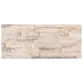 Panneaux muraux 3D 14 pcs blanc et rouge 100x25 cm EPS