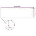 Panneaux muraux 3D 14 pcs blanc et rouge 100x25 cm EPS