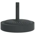 Base de parasol pour mâts Ø38 / 48 mm 25 kg rond
