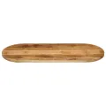 Dessus de table 100x50x2,5cm ovale bois massif de manguier brut