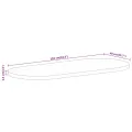 Dessus de table 110x40x2,5 cm ovale bois massif de manguier