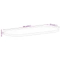 Dessus de table 100x40x2,5cm ovale bois massif de manguier brut