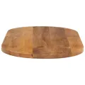 Dessus de table 80x40x3,8 cm ovale bois massif de manguier