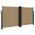 Auvent latéral rétractable taupe 120x600 cm