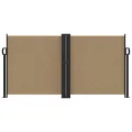 Auvent latéral rétractable taupe 120x600 cm