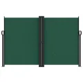 Auvent latéral rétractable vert foncé 160x1200 cm