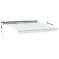 Auvent rétractable automatique avec LED anthracite et blanc