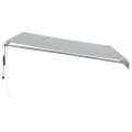 Auvent rétractable automatique avec LED anthracite et blanc