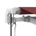 Auvent rétractable automatique bordeaux 400x300 cm