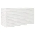 Jardinière blanc 90x40x45,5 cm bois de pin massif