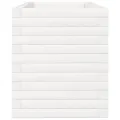 Jardinière blanc 90x40x45,5 cm bois de pin massif