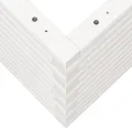 Jardinière blanc 90x40x45,5 cm bois de pin massif