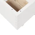 Jardinière blanc 60x60x49,5 cm bois de pin massif