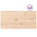 Dessus de table 2 pcs 80x40x1,7cm rectangulaire bois pin massif