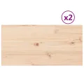 Dessus de table 2 pcs 80x40x2,5cm rectangulaire bois pin massif