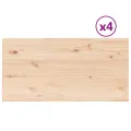Dessus de table 4 pcs 90x45x1,7cm rectangulaire bois pin massif