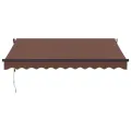 Auvent rétractable automatique marron 300x250 cm