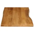 Dessus de table 100x60x2,5 cm bord vivant bois massif manguier
