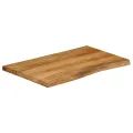 Dessus de table 70x60x3,8 cm bord vivant bois massif manguier