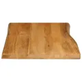 Dessus de table 70x60x3,8 cm bord vivant bois massif manguier