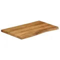 Dessus de table 80x60x2,5 cm bord vivant bois massif manguier