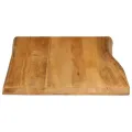 Dessus de table 80x60x2,5 cm bord vivant bois massif manguier