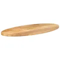 Dessus de table 140x50x3,8 cm ovale bois massif de manguier