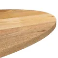 Dessus de table 140x50x3,8 cm ovale bois massif de manguier
