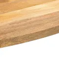 Dessus de table 140x50x3,8 cm ovale bois massif de manguier