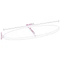 Dessus de table 140x50x3,8 cm ovale bois massif de manguier