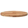 Dessus de table rond Ø70x4 cm bois massif d'acacia