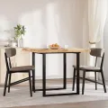 Dessus de table carré 90x90x4 cm bois massif d'acacia