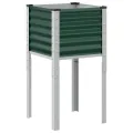 Jardinière vert 45x45x88 cm acier