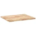 Dessus de table rectangulaire 100x80x4 cm bois massif d'acacia