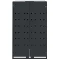 Rangement à roulettes pour poubelles pour bac unique anthracite
