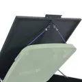 Rangement à roulettes pour poubelles pour bac unique anthracite