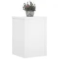 Supports pour plantes 2 pcs blanc 25x25x35 cm bois d'ingénierie