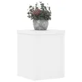 Supports pour plantes 2 pcs blanc 15x15x20 cm bois d'ingénierie